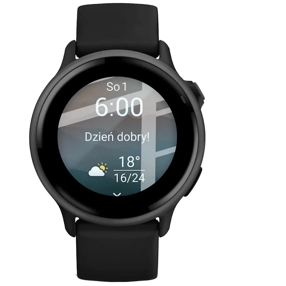 Wholesale Bizon Glass Watch Edge Hybrid Garmin Vivoactive 6 black - BIZ9669 - {ean13} - Hurt