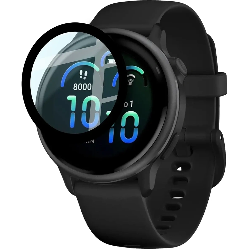 Wholesale Bizon Glass Watch Edge Hybrid Garmin Vivoactive 6 black - BIZ9669 - {ean13} - Hurt