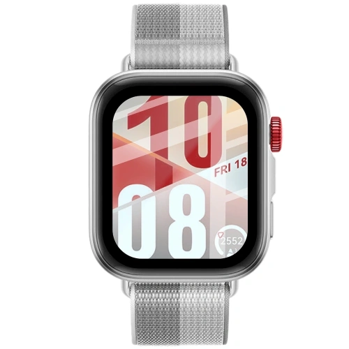 Szkło hybrydowe Bizon Glass Watch Edge Hybrid dla Huawei Watch Fit 4 czarne