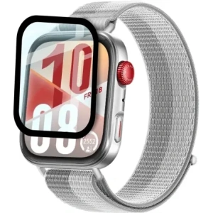 Wholesale Bizon Glass Watch Edge Hybrid Huawei Watch Fit 4 black - BIZ9670 - {ean13} - Hurt
