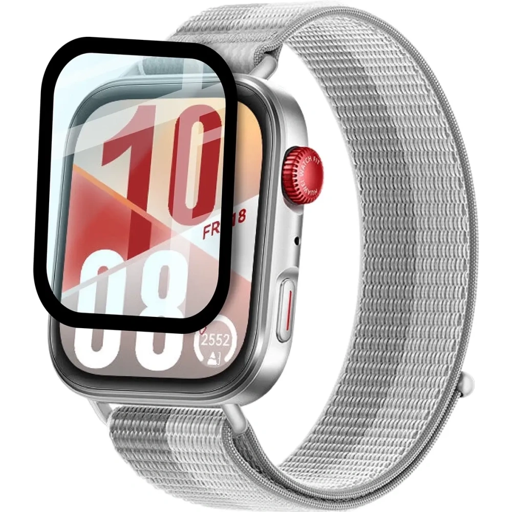 Wholesale Bizon Glass Watch Edge Hybrid Huawei Watch Fit 4 black - BIZ9670 - {ean13} - Hurt