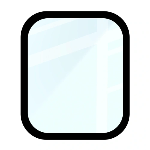 Szkło hybrydowe Bizon Glass Watch Edge Hybrid dla Huawei Watch Fit 4 czarne