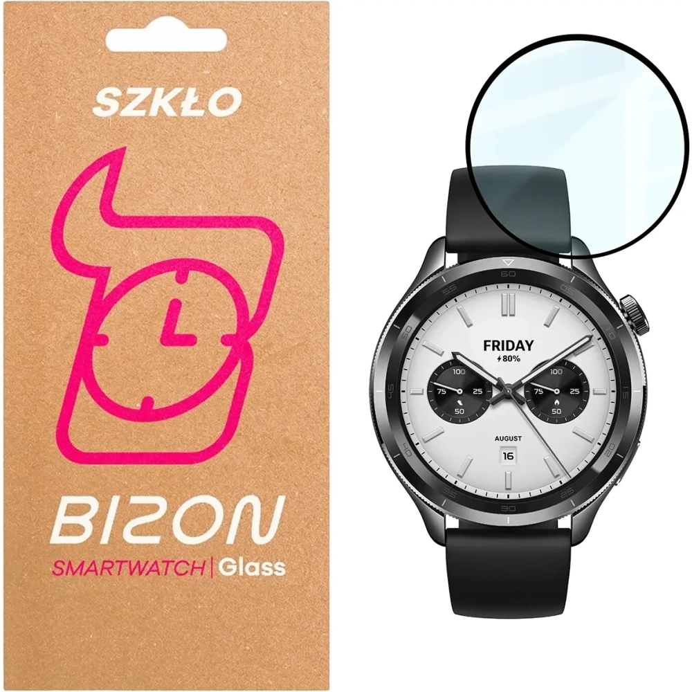 Wholesale Bizon Glass Watch Edge Hybrid Xiaomi Watch S4 black - BIZ9671 - {ean13} - Hurt