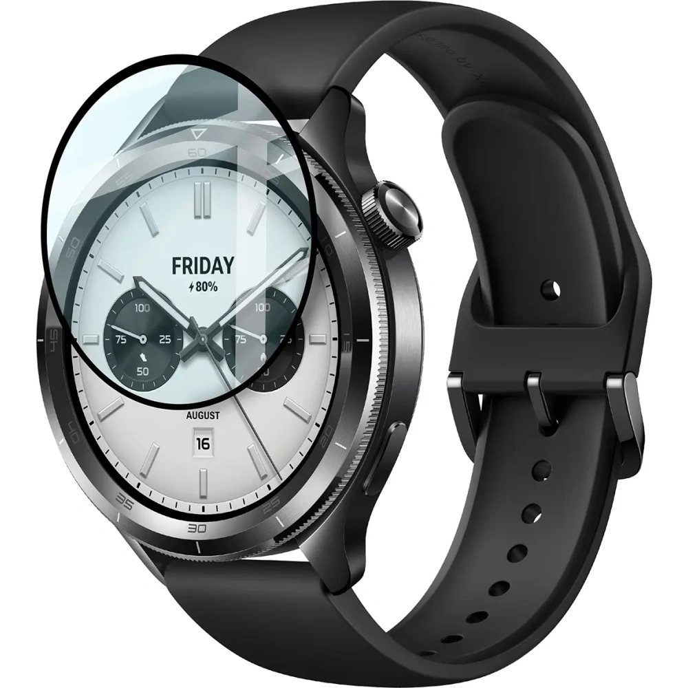 Wholesale Bizon Glass Watch Edge Hybrid Xiaomi Watch S4 black - BIZ9671 - {ean13} - Hurt