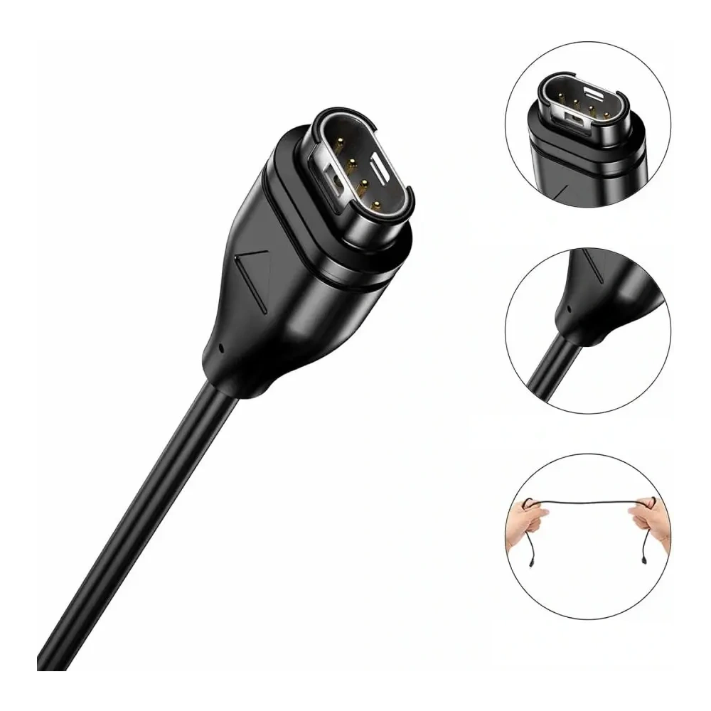 Hurtownia GSM - Cablu de încărcare Tech-Protect MC04 Ultraboost USB-A 100cm pentru ceas Garmin Negru - THP4267 - {ean13} - Hurt