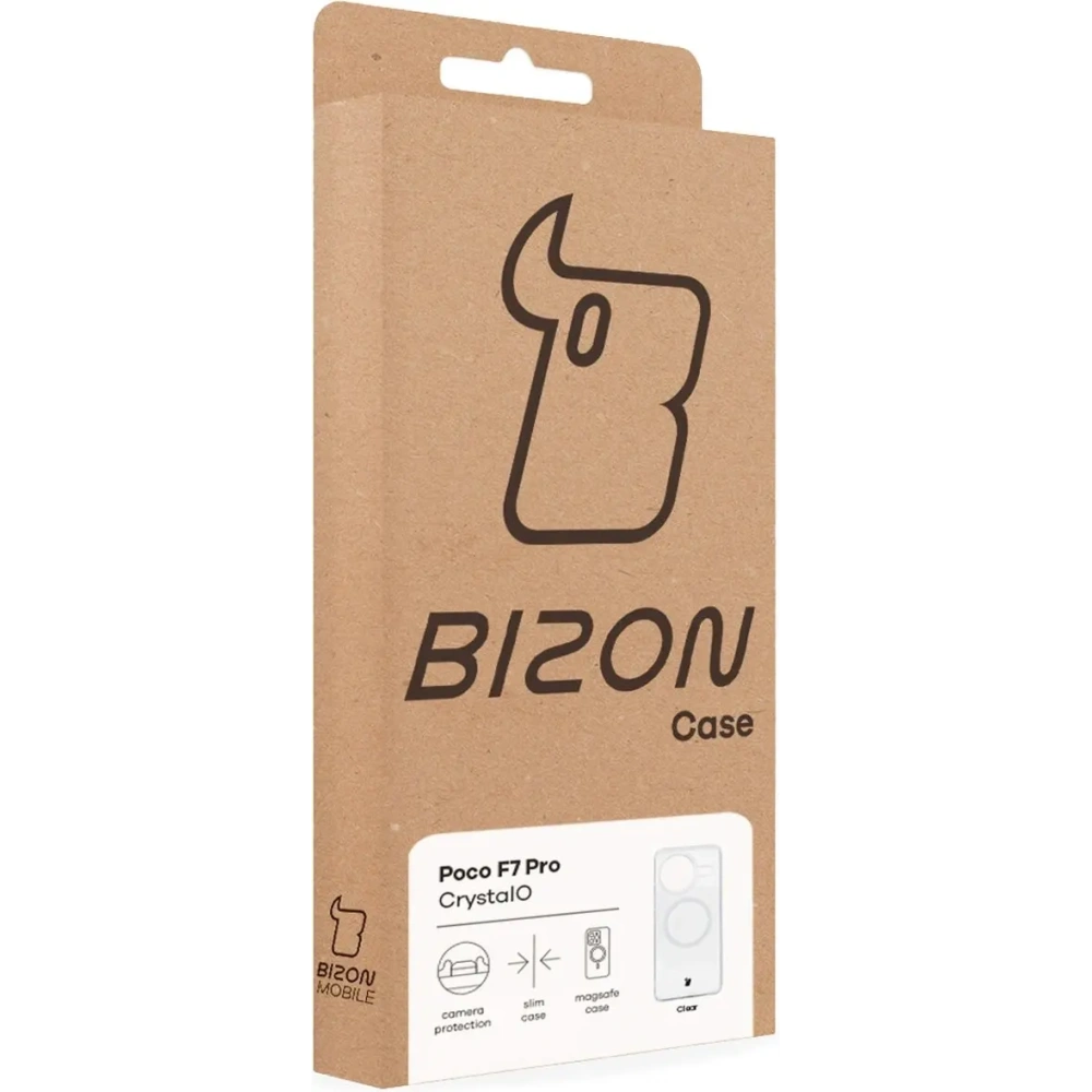 Wholesale Bizon Case CrystalO Magnetic Xiaomi POCO F7 Pro clear - BIZ9672 - {ean13} - Hurt