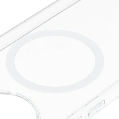 Etui z pierścieniem magnetycznym Bizon Case CrystalO do Xiaomi POCO F7 Ultra przezroczyste