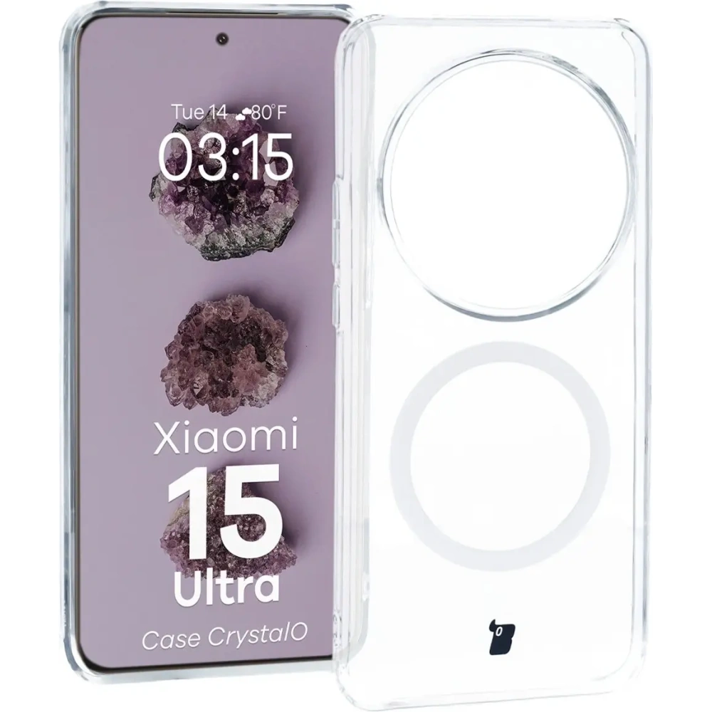 Hurtownia GSM - Etui z pierścieniem magnetycznym Bizon Case CrystalO do Xiaomi 15 Ultra przezroczyste - BIZ9674 - {ean13} - Hurt