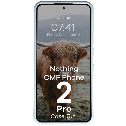 Pancerne etui Bizon Case Tur do Nothing CMF Phone 2 Pro jasnoniebieskie