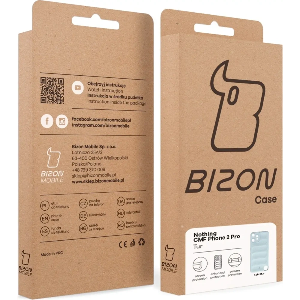 Hurtownia GSM - Bizon Case Tur Nothing CMF Phone 2 Pro albastru deschis - BIZ9677 - {ean13} - Hurt