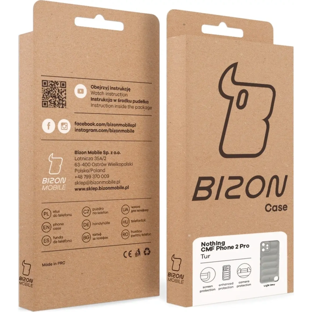 Hurtownia GSM - Bizon Case Tur Nothing CMF Phone 2 Pro hellgrau - BIZ9678 - {ean13} - Hurt