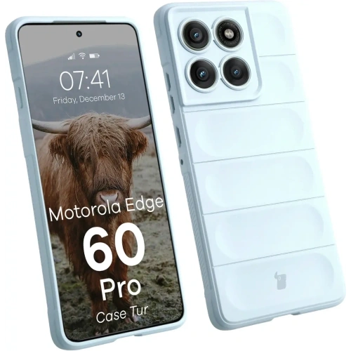 Pancerne etui Bizon Case Tur do Motorola Edge 60 Pro jasnoniebieskie