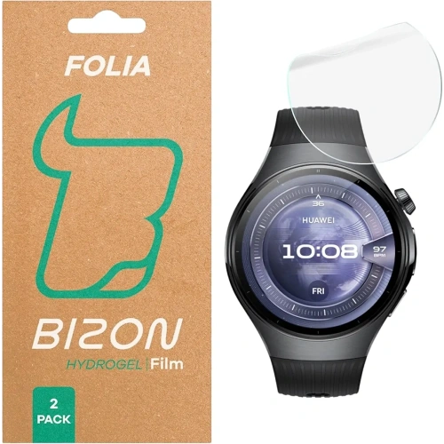 Folia hydrożelowa na ekran Bizon Glass Watch Hydrogel do Huawei Watch 5 46mm [2 PACK]