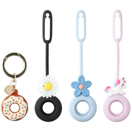 Silikonowe etui 4smarts Set Omega do Apple AirTag wielokolorowe [4 PACK]