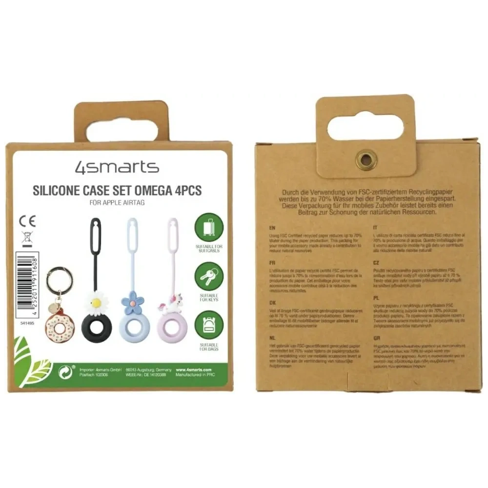 Hurtownia GSM - 4smarts Set Omega Apple AirTag vícebarevný [4 BALENÍ] - 4SMR98 - {ean13} - Hurt