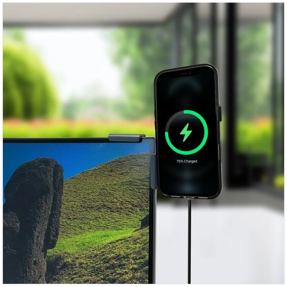 Hurtownia GSM - Suport magnetic 4smarts Mount Qi2 pentru smartphone-uri MagSafe Gri - 4SMR99 - {ean13} - Hurt