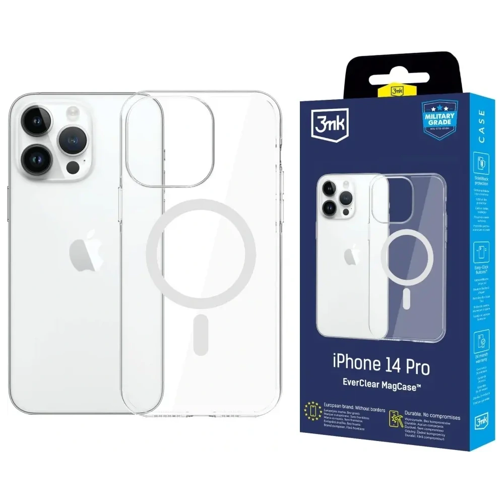 Hurtownia GSM - 3MK EverClear MagCase Apple iPhone 14 Pro - 3MK16635 - {ean13} - Hurt
