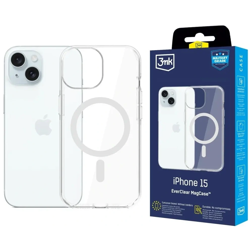 Hurtownia GSM - 3MK EverClear MagCase Apple iPhone 15 - 3MK16637 - {ean13} - Hurt