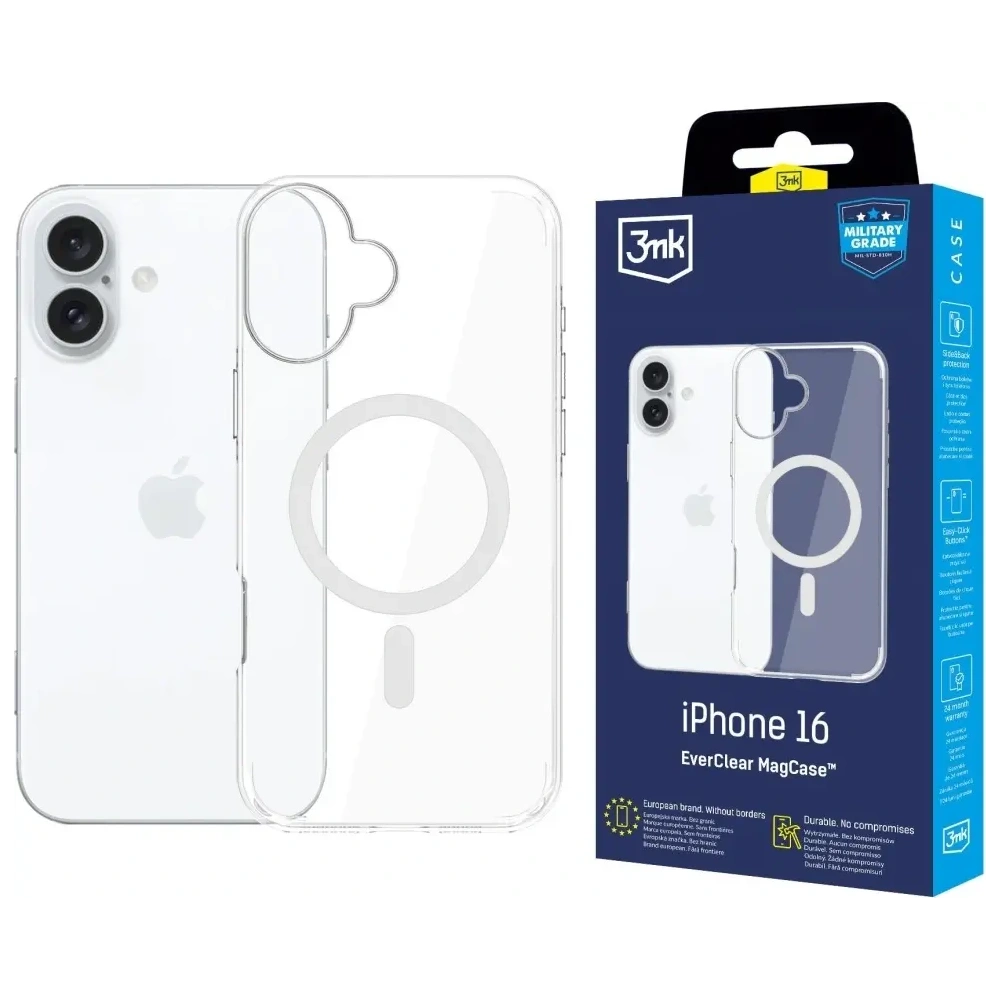 Hurtownia GSM - 3MK EverClear MagCase Apple iPhone 16 - 3MK16640 - {ean13} - Hurt