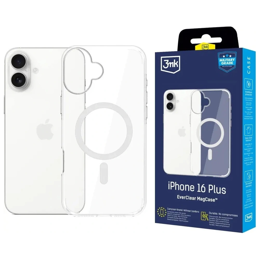 Hurtownia GSM - Etui 3MK EverClear MagCase do Apple iPhone 16 Plus - 3MK16641 - {ean13} - Hurt
