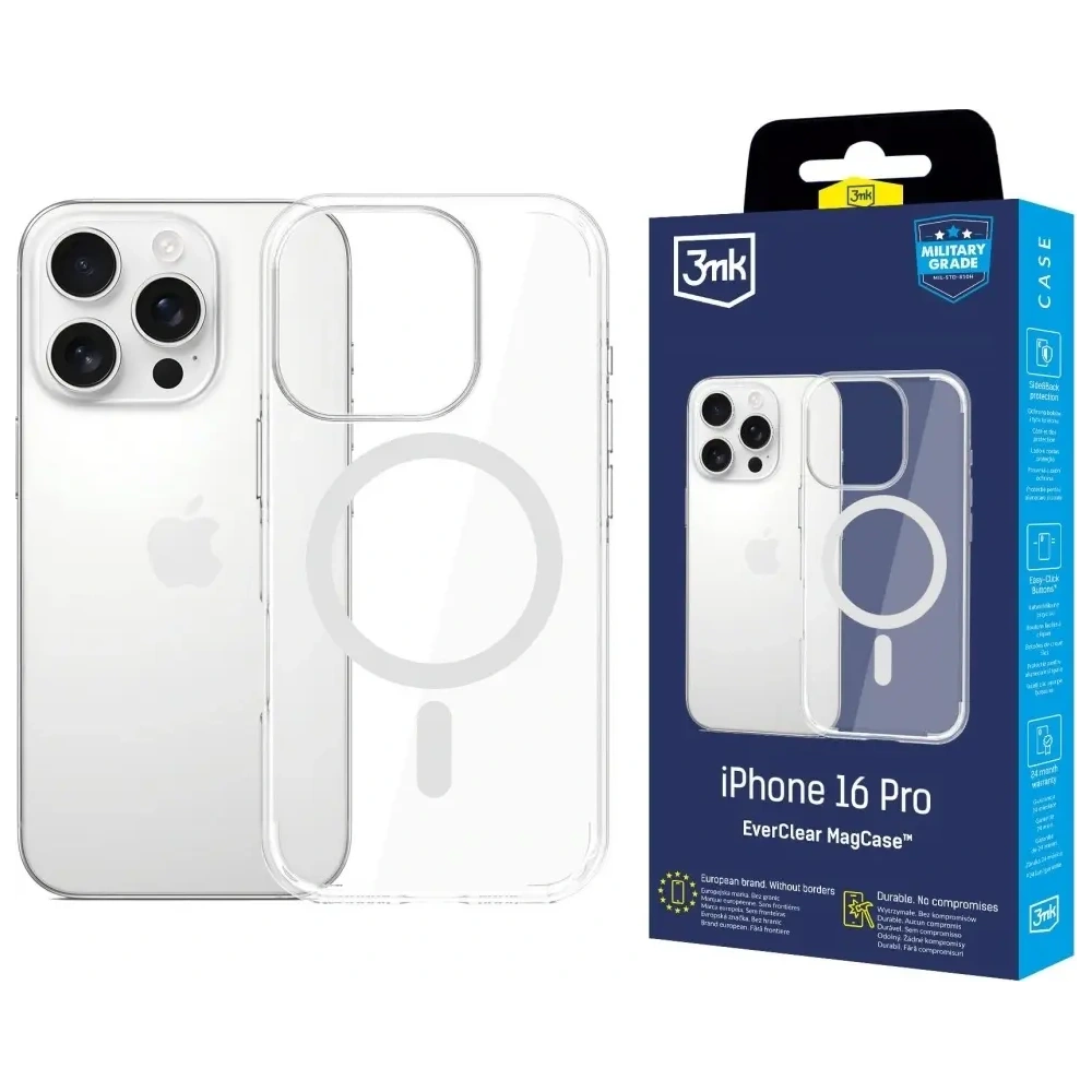 Hurtownia GSM - 3MK EverClear MagCase Apple iPhone 16 Pro - 3MK16642 - {ean13} - Hurt
