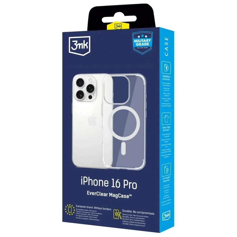 Hurtownia GSM - 3MK EverClear MagCase Apple iPhone 16 Pro - 3MK16642 - {ean13} - Hurt