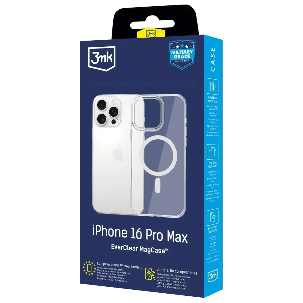 Hurtownia GSM - 3MK EverClear MagCase Apple iPhone 16 Pro Max - 3MK16643 - {ean13} - Hurt