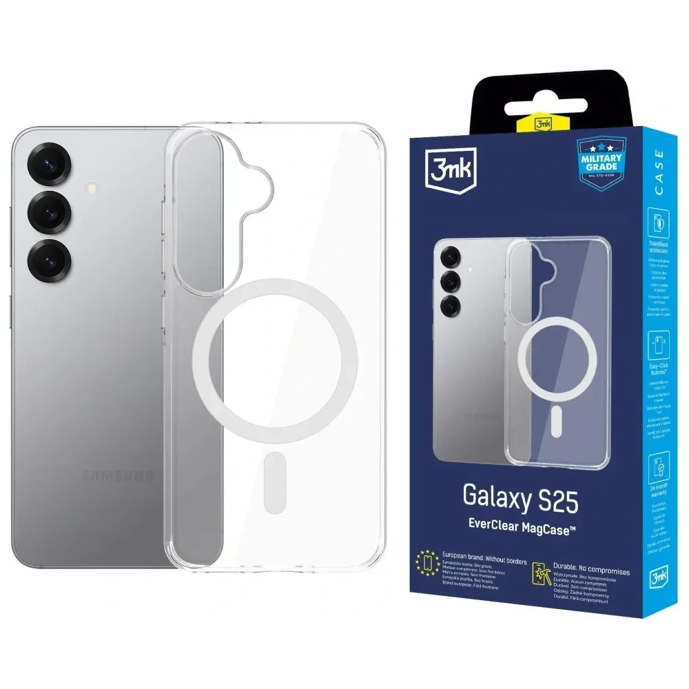 Hurtownia GSM - 3MK EverClear MagCase Samsung Galaxy S25 - 3MK16645 - {ean13} - Hurt