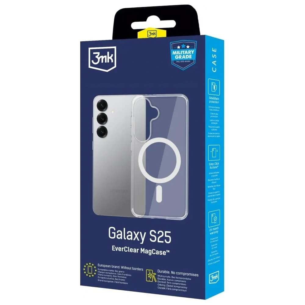 Hurtownia GSM - Etui 3MK EverClear MagCase do Samsung Galaxy S25 - 3MK16645 - {ean13} - Hurt