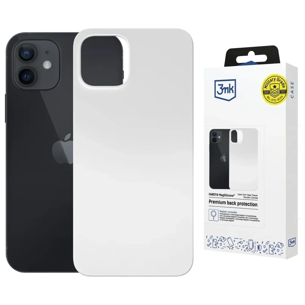 Hurtownia GSM - 3MK Hardy MagSilicone Apple iPhone 12 weiß - 3MK16647 - {ean13} - Hurt