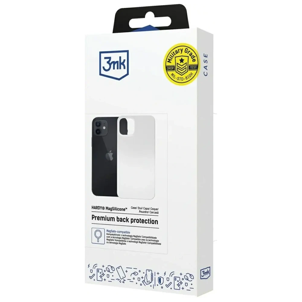 Hurtownia GSM - 3MK Hardy MagSilicone Apple iPhone 12 weiß - 3MK16647 - {ean13} - Hurt