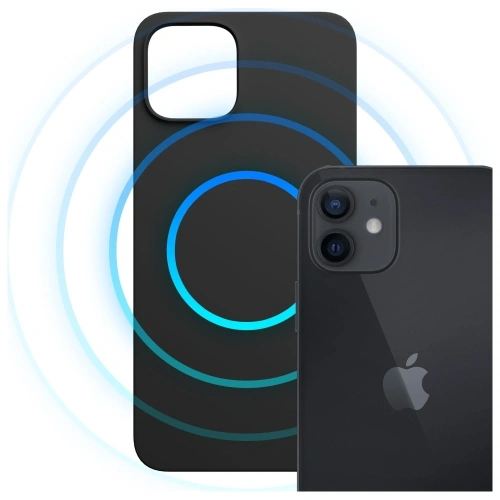 Etui 3MK Hardy MagSilicone do Apple iPhone 12 czarny