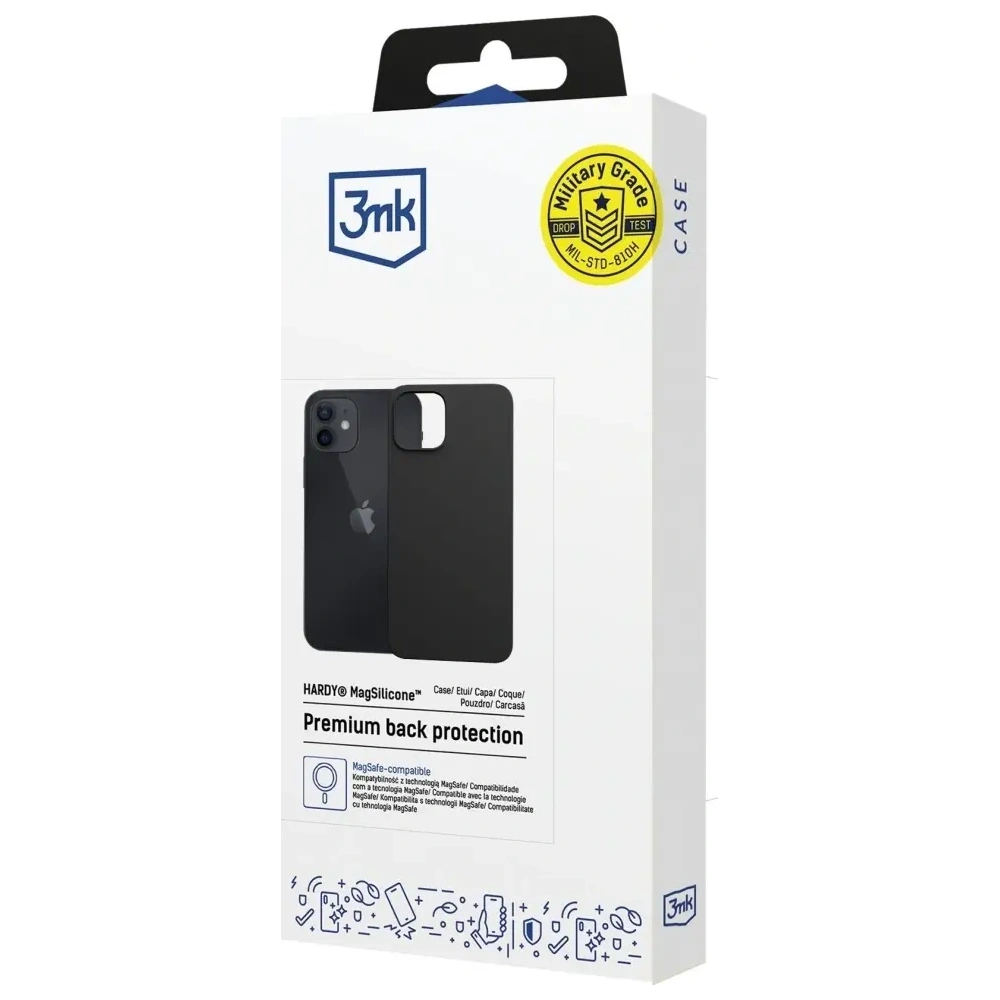Hurtownia GSM - 3MK Hardy MagSilicone Apple iPhone 12 černý - 3MK16648 - {ean13} - Hurt