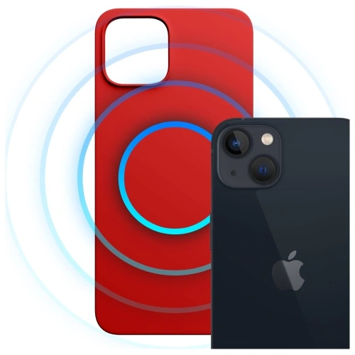 Etui 3MK Hardy MagSilicone do Apple iPhone 13 czerwony