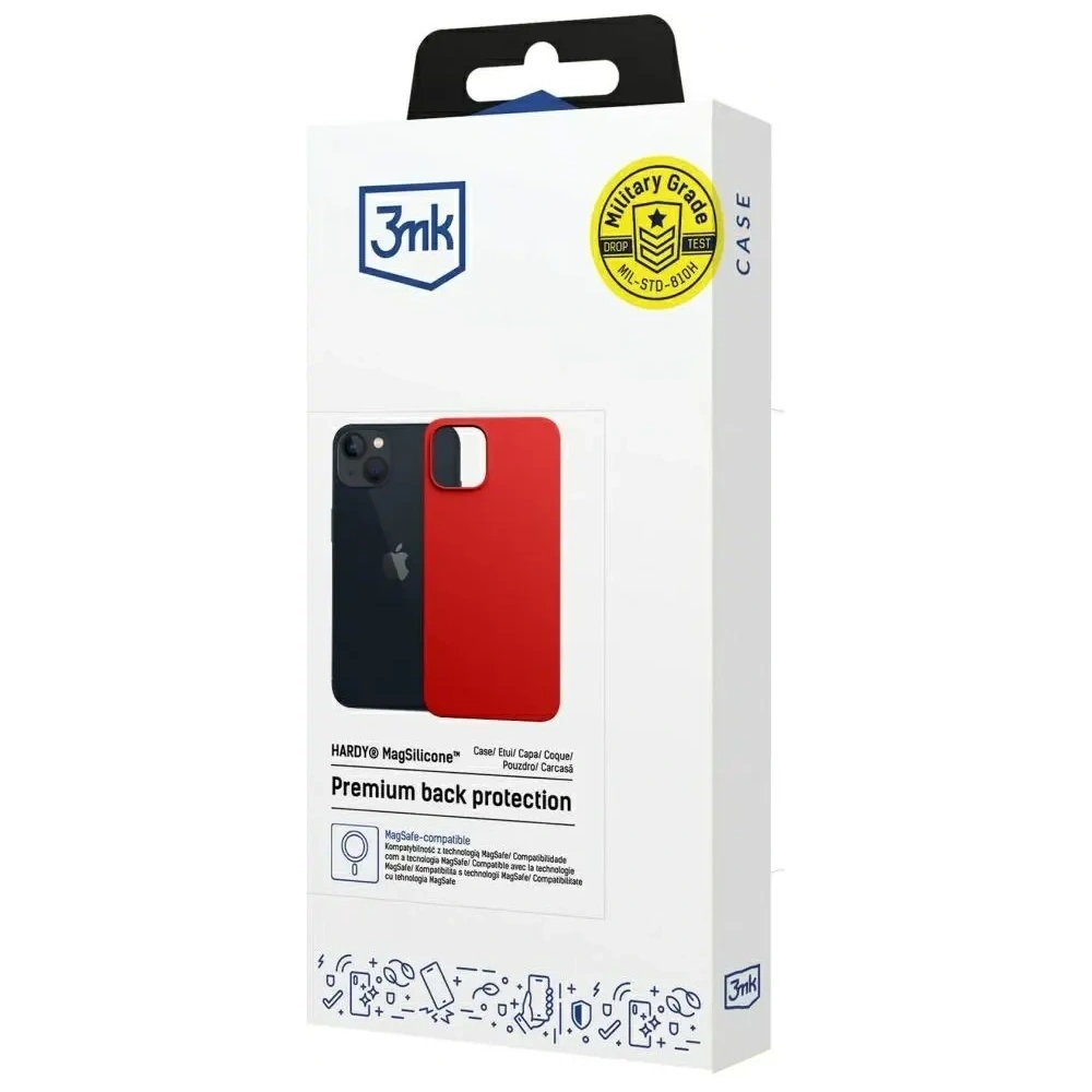 Hurtownia GSM - 3MK Hardy MagSilicone Apple iPhone 13 piros - 3MK16649 - {ean13} - Hurt
