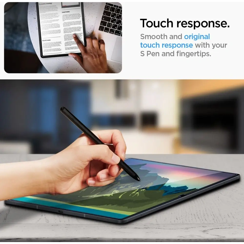 Hurtownia GSM - Spigen Glas.tr Slim Samsung Galaxy Tab S10 FE+ Plus 13.1 X620 / X626b Čirý - SPN16796 - {ean13} - Hurt
