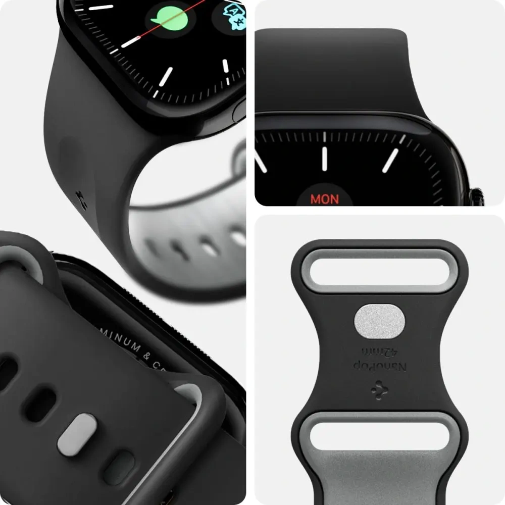 Hurtownia GSM - Spigen Nano Pop Apple Watch 6/7/8/9/10/SE 40/41/42mm Susană Neagră - SPN16797 - {ean13} - Hurt