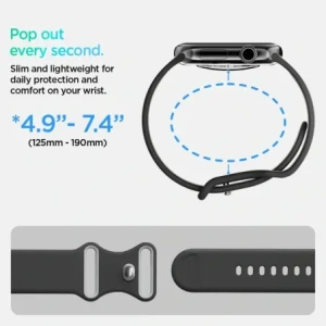 Hurtownia GSM - Spigen Nano Pop Apple Watch 6/7/8/9/10/SE 40/41/42mm Černý sezam - SPN16797 - {ean13} - Hurt