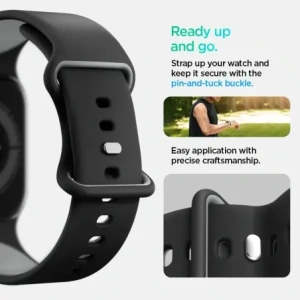 Hurtownia GSM - Spigen Nano Pop Apple Watch 6/7/8/9/10/SE 40/41/42mm Černý sezam - SPN16797 - {ean13} - Hurt