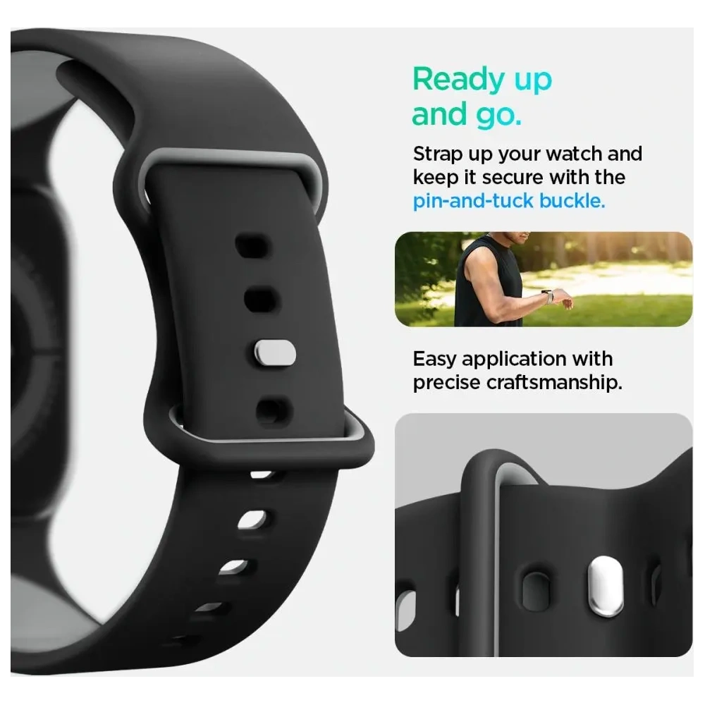 Hurtownia GSM - Spigen Nano Pop Apple Watch 6/7/8/9/10/SE 40/41/42mm Susană Neagră - SPN16797 - {ean13} - Hurt