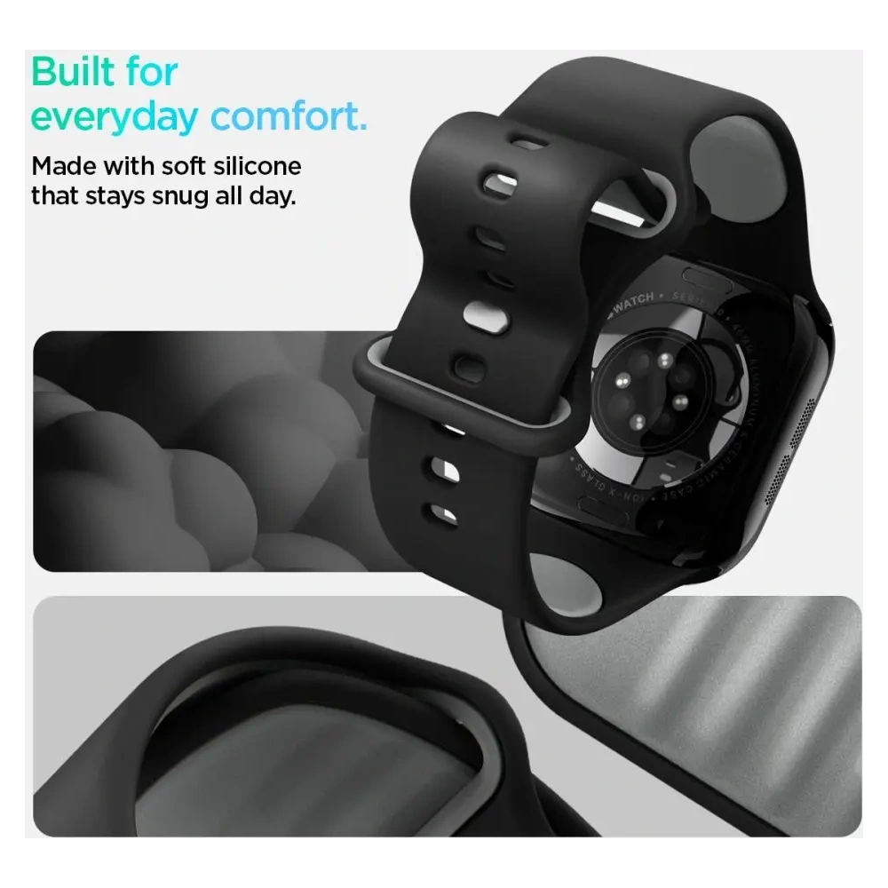 Hurtownia GSM - Spigen Nano Pop Apple Watch 6/7/8/9/10/SE 40/41/42mm Susană Neagră - SPN16797 - {ean13} - Hurt