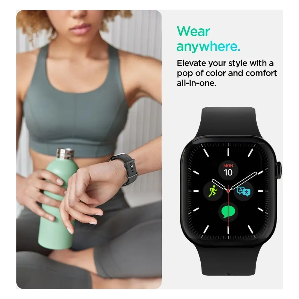 Hurtownia GSM - Spigen Nano Pop Apple Watch 6/7/8/9/10/SE 40/41/42mm Susană Neagră - SPN16797 - {ean13} - Hurt