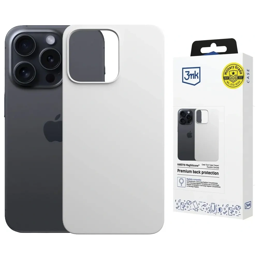 Hurtownia GSM - 3MK Hardy MagSilicone Apple iPhone 13 Pro ezüst - 3MK16653 - {ean13} - Hurt