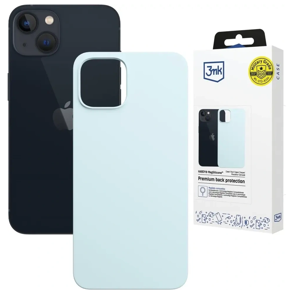 Hurtownia GSM - 3MK Hardy MagSilicone Apple iPhone 15 Plus albastru - 3MK16667 - {ean13} - Hurt