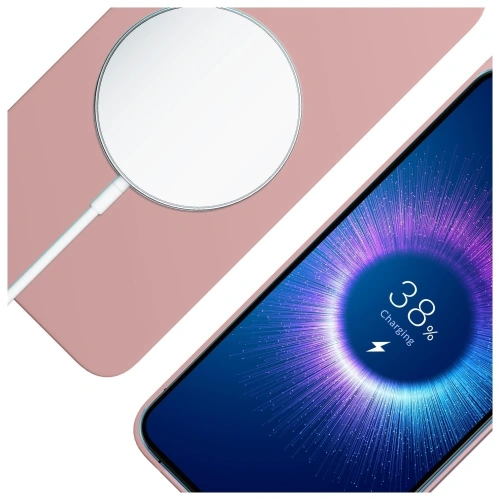 Etui 3MK Hardy MagSilicone do Apple iPhone 15 Plus różowy