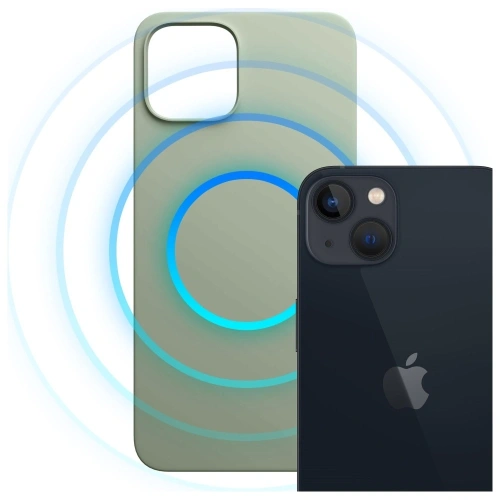 Etui 3MK Hardy MagSilicone do Apple iPhone 15 Plus zielony