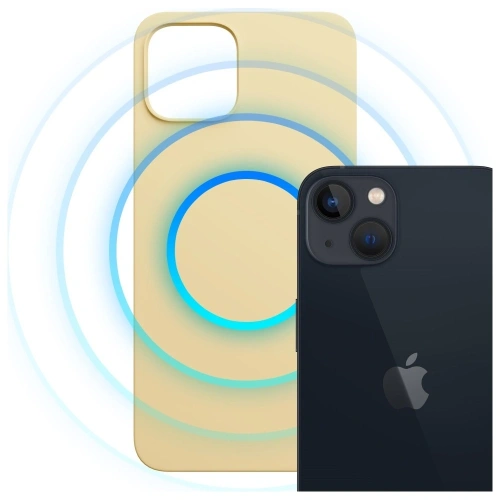 Etui 3MK Hardy MagSilicone do Apple iPhone 15 Plus żółty