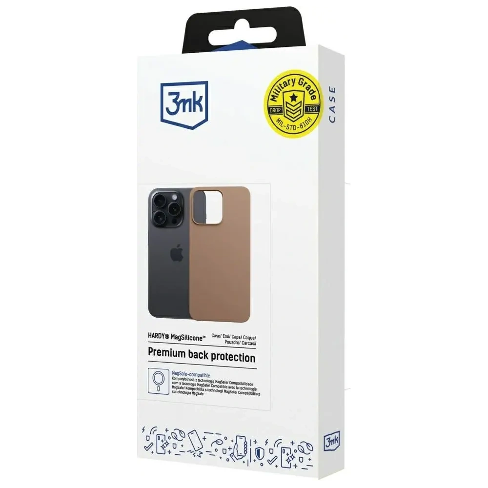 Hurtownia GSM - 3MK Hardy MagSilicone Apple iPhone 15 Pro Max dunkelgold - 3MK16673 - {ean13} - Hurt