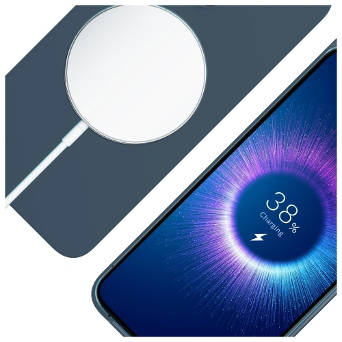 Etui 3MK Hardy MagSilicone do Apple iPhone 15 Pro Max niebieski