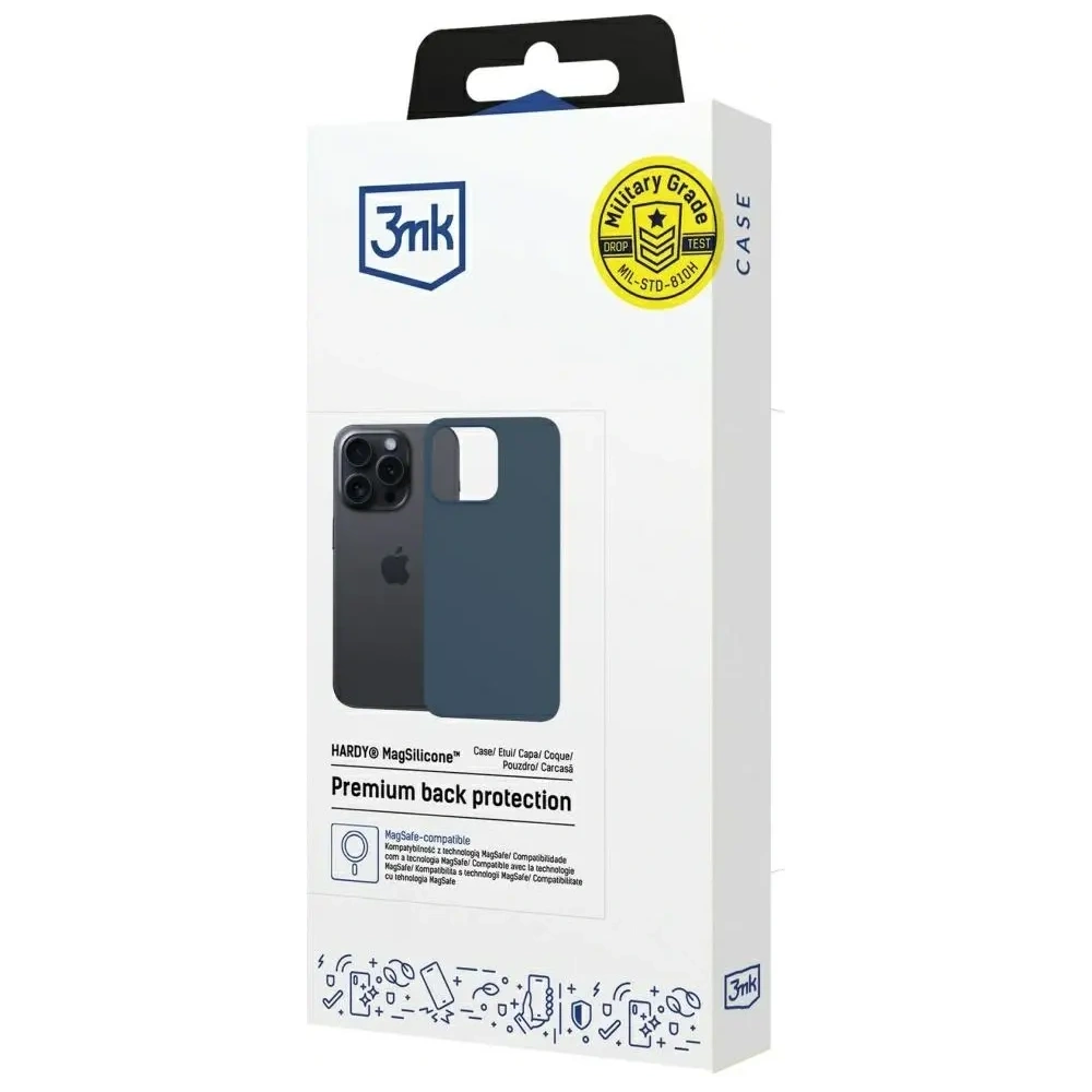 Hurtownia GSM - 3MK Hardy MagSilicone Apple iPhone 15 Pro Max blau - 3MK16675 - {ean13} - Hurt